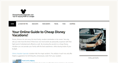 Desktop Screenshot of disneyvacationspecials.com